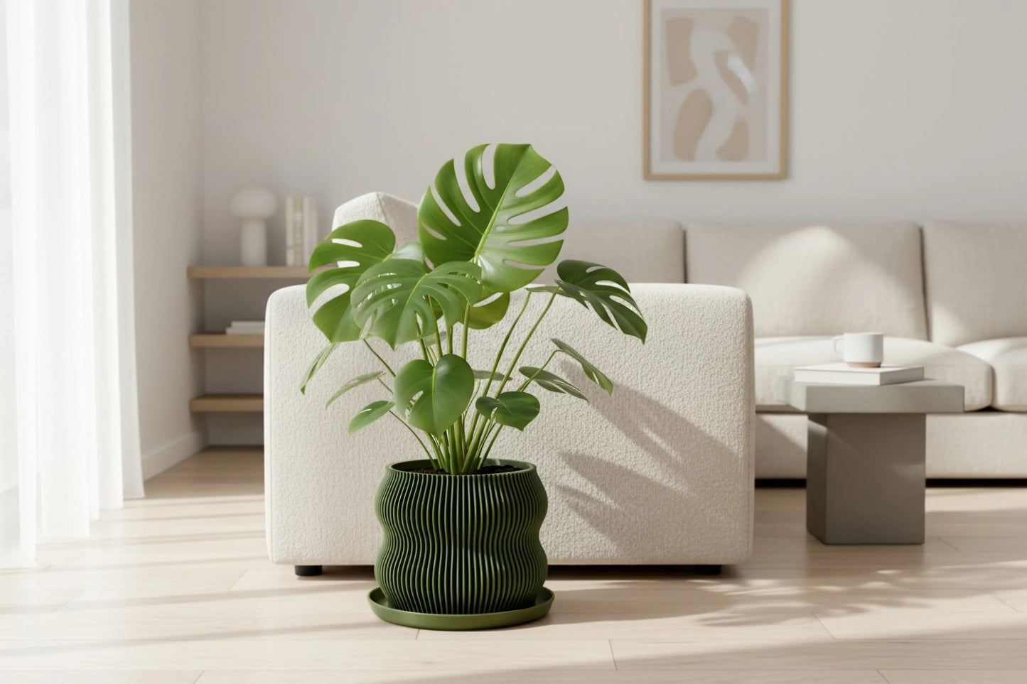 Bloom Olive Green Planter - lellume