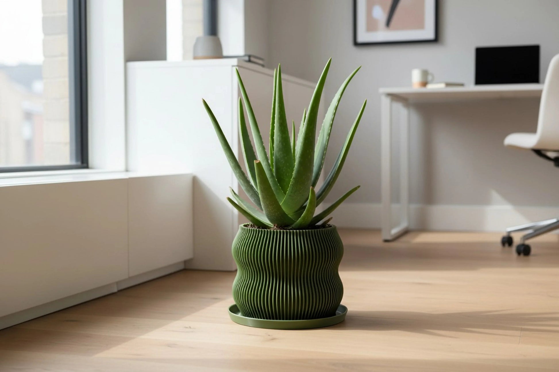 Bloom Olive Green Planter - lellume
