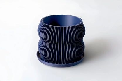 Bloom Navy Blue Planter - lellume