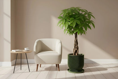 Flora Olive Green Planter - lellume