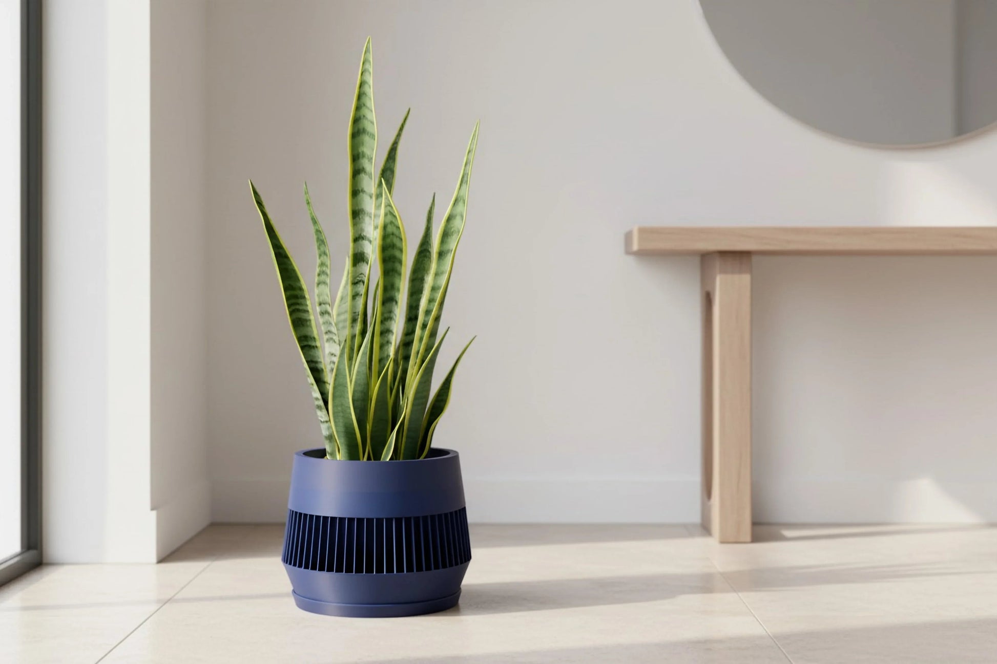 Verde Navy Blue Planter - lellume