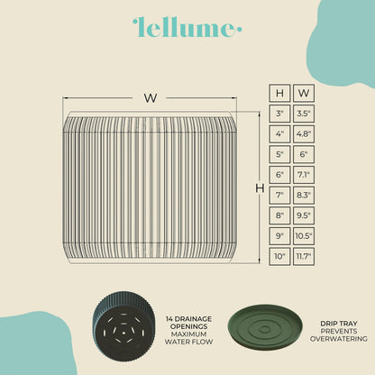 Terra Olive Green Planter - lellume