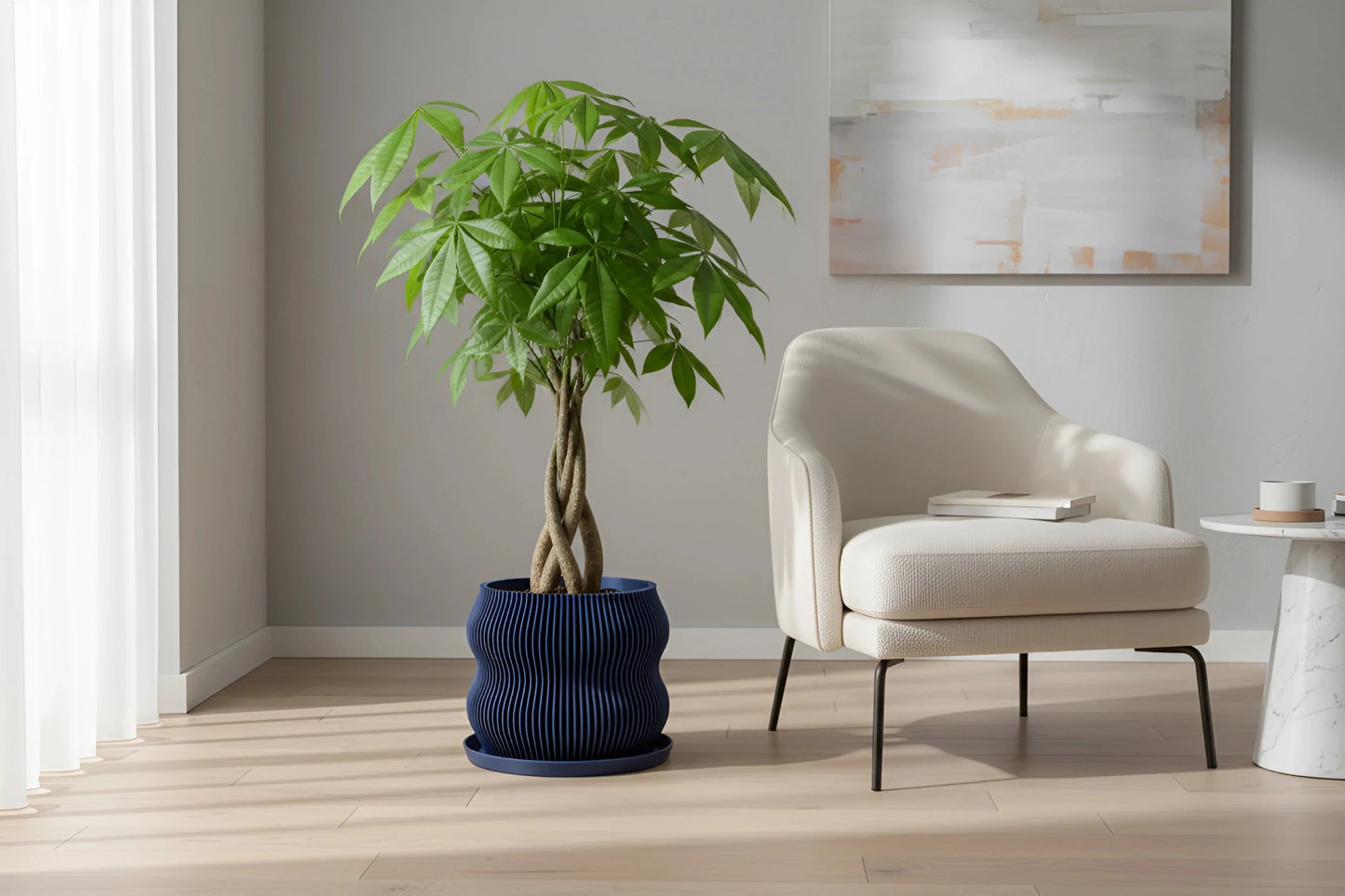 Bloom Navy Blue Planter - lellume