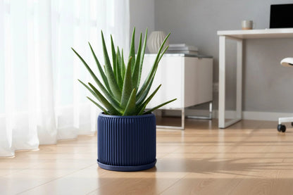 Terra Navy Blue Planter - lellume