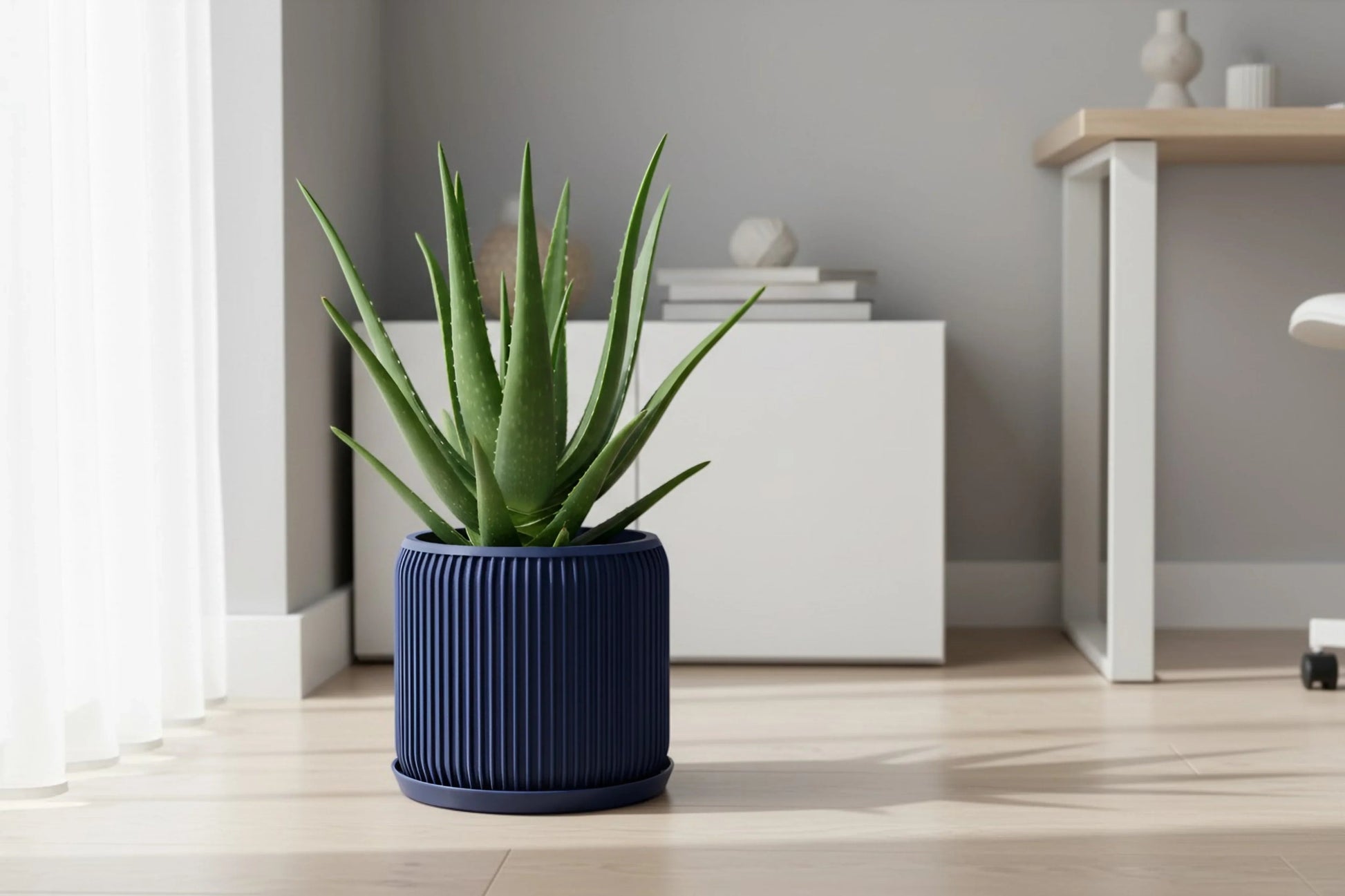 Terra Navy Blue Planter - lellume