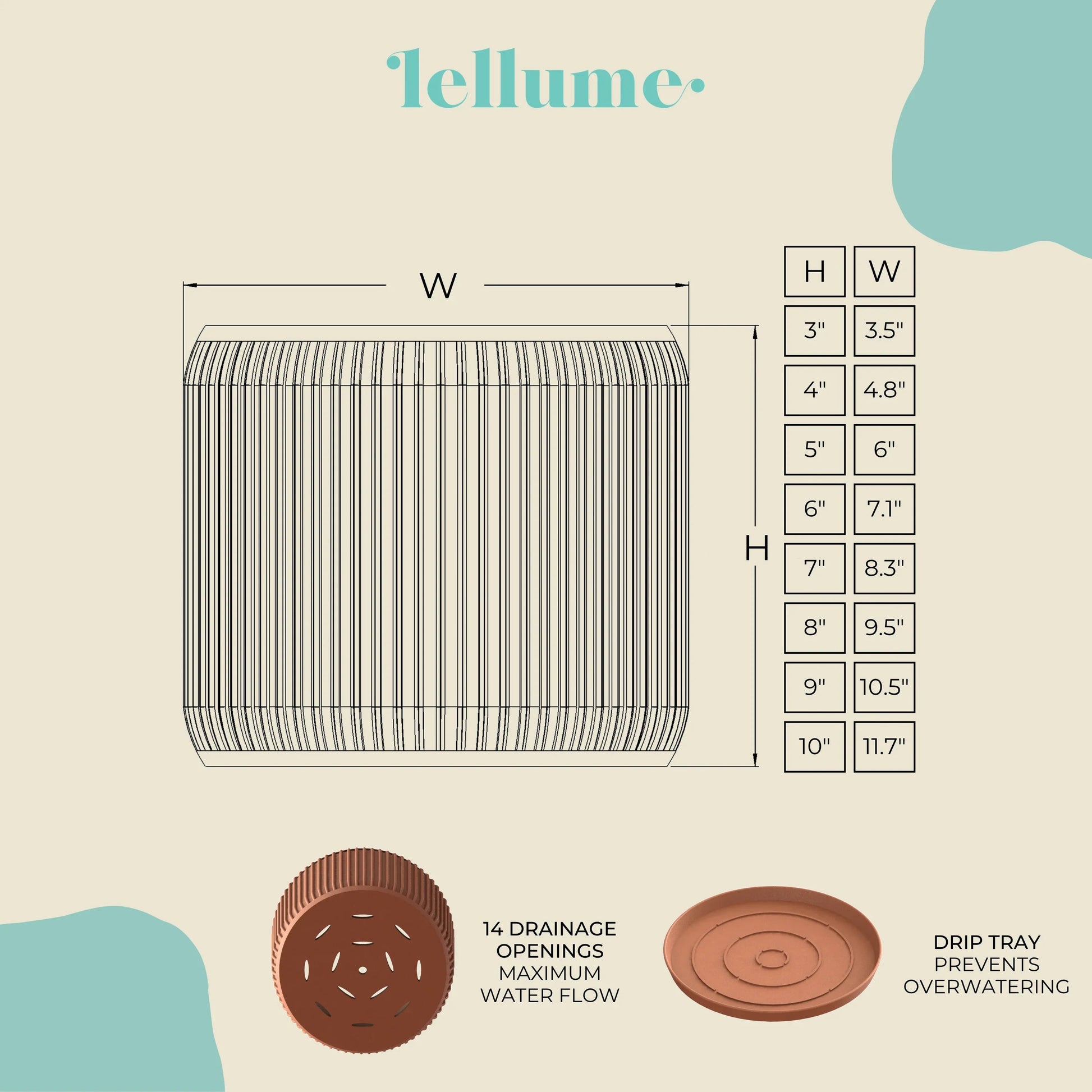 Terra Peach Planter - lellume