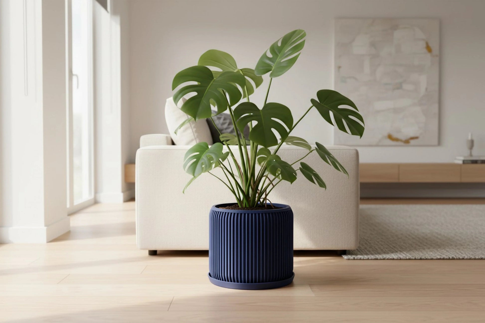 Terra Navy Blue Planter - lellume