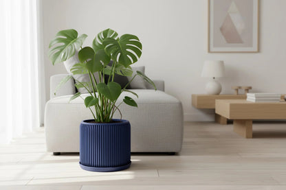 Terra Navy Blue Planter - lellume