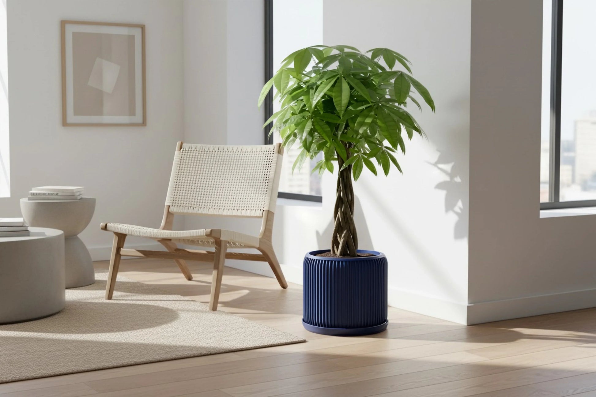 Terra Navy Blue Planter - lellume
