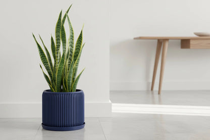 Terra Navy Blue Planter - lellume