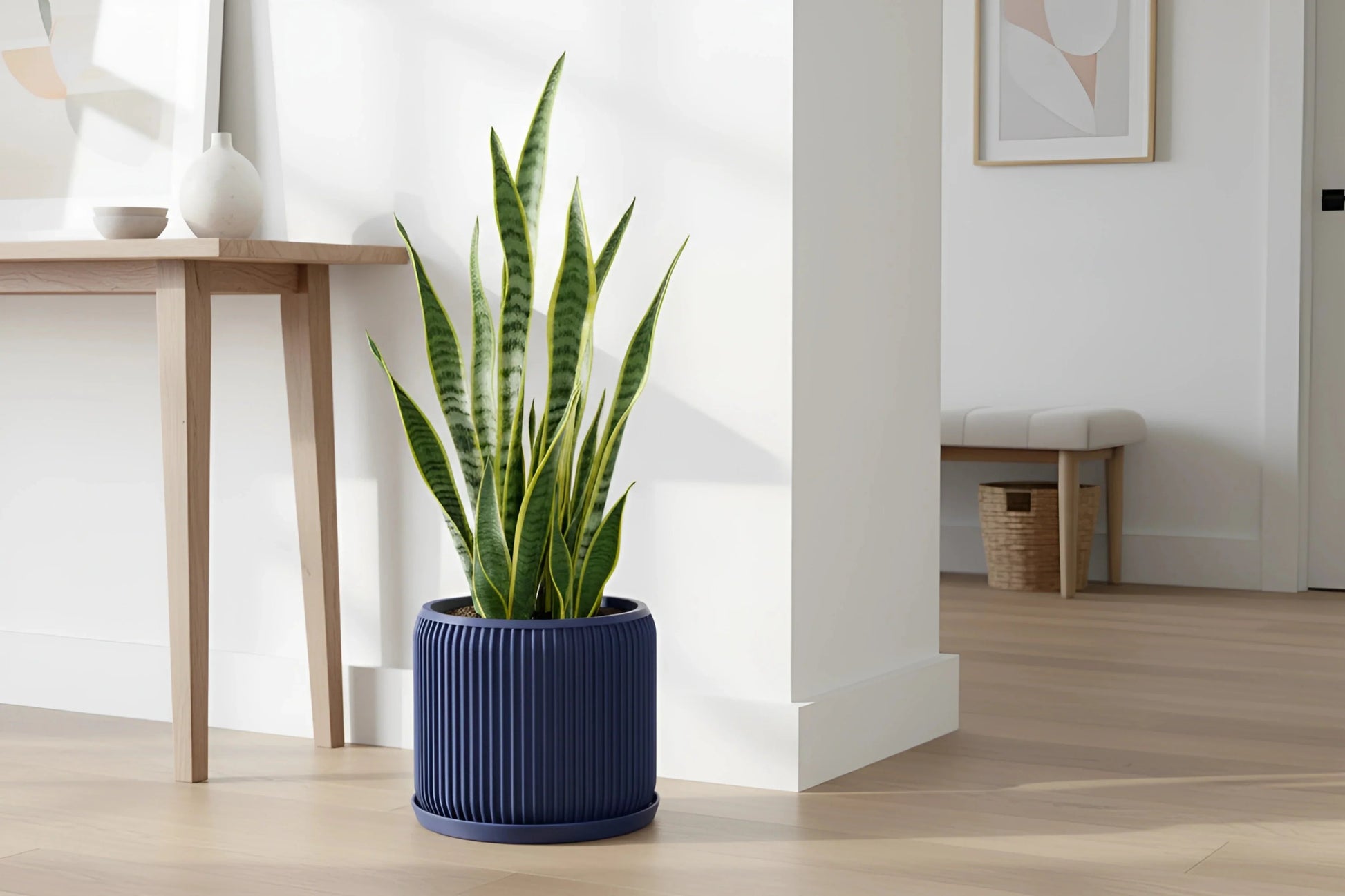 Terra Navy Blue Planter - lellume