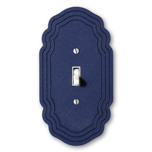 Victorian Heritage Switch Plate - lellume - Victorian Heritage Switch Plate - 1-Gang Toggle / Navy Blue