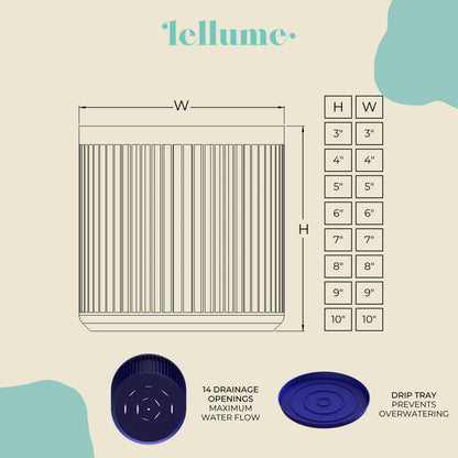 Cycle Navy Blue Planter - lellume