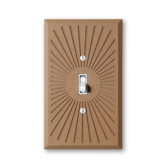 Radial Lines Switch Plate - lellume - Radial Lines Switch Plate - 1-Gang Toggle