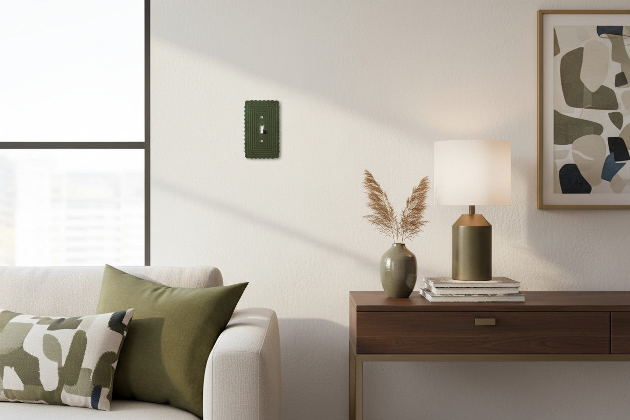 Ripple Line Switch Plate