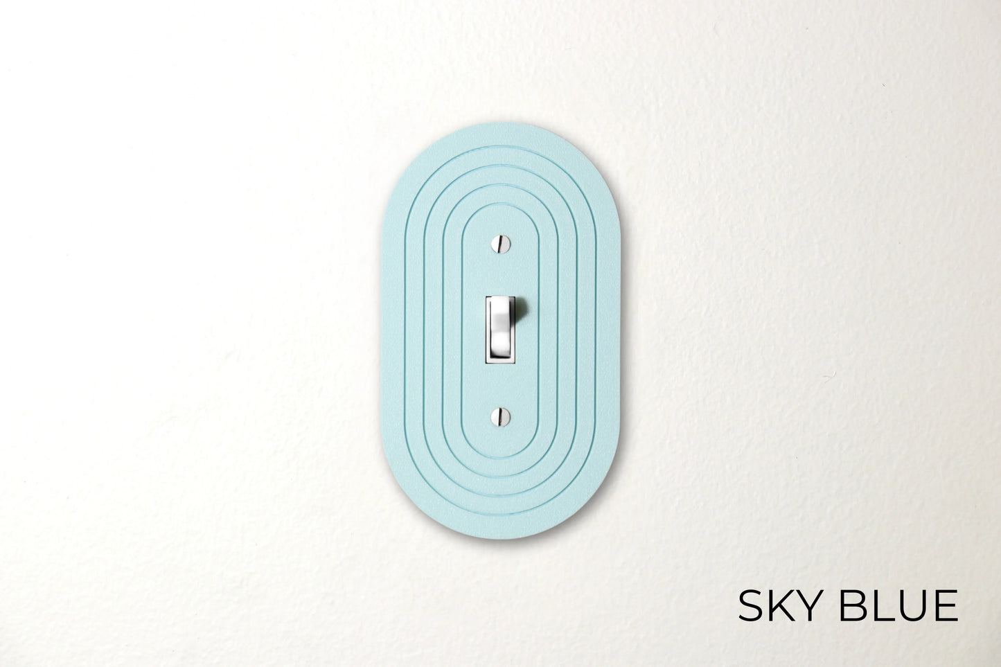 Simple Oval Switch Plate - lellume
