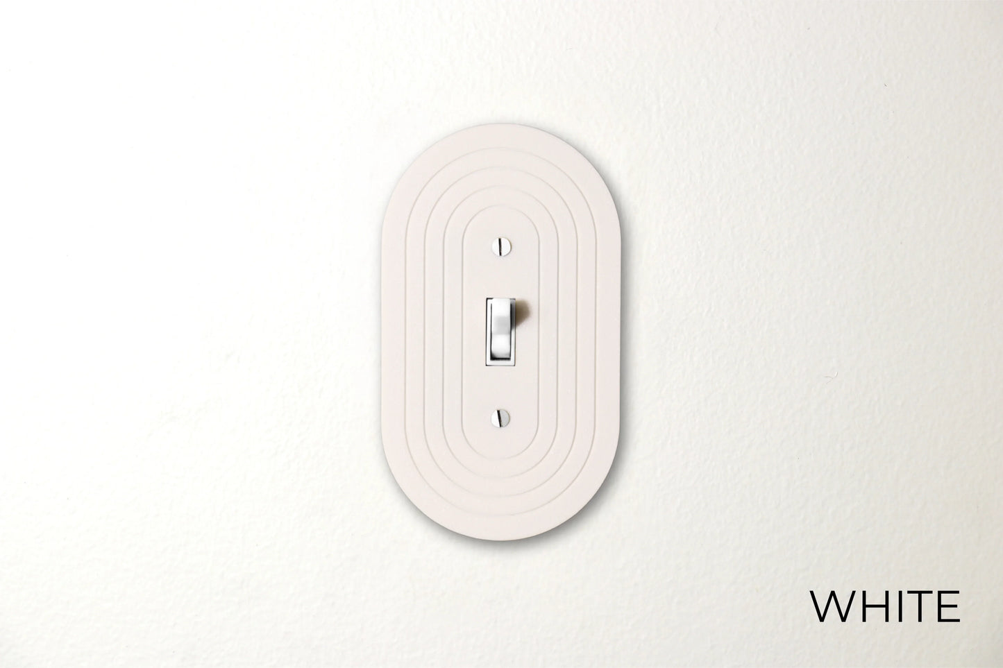 Simple Oval Switch Plate - lellume