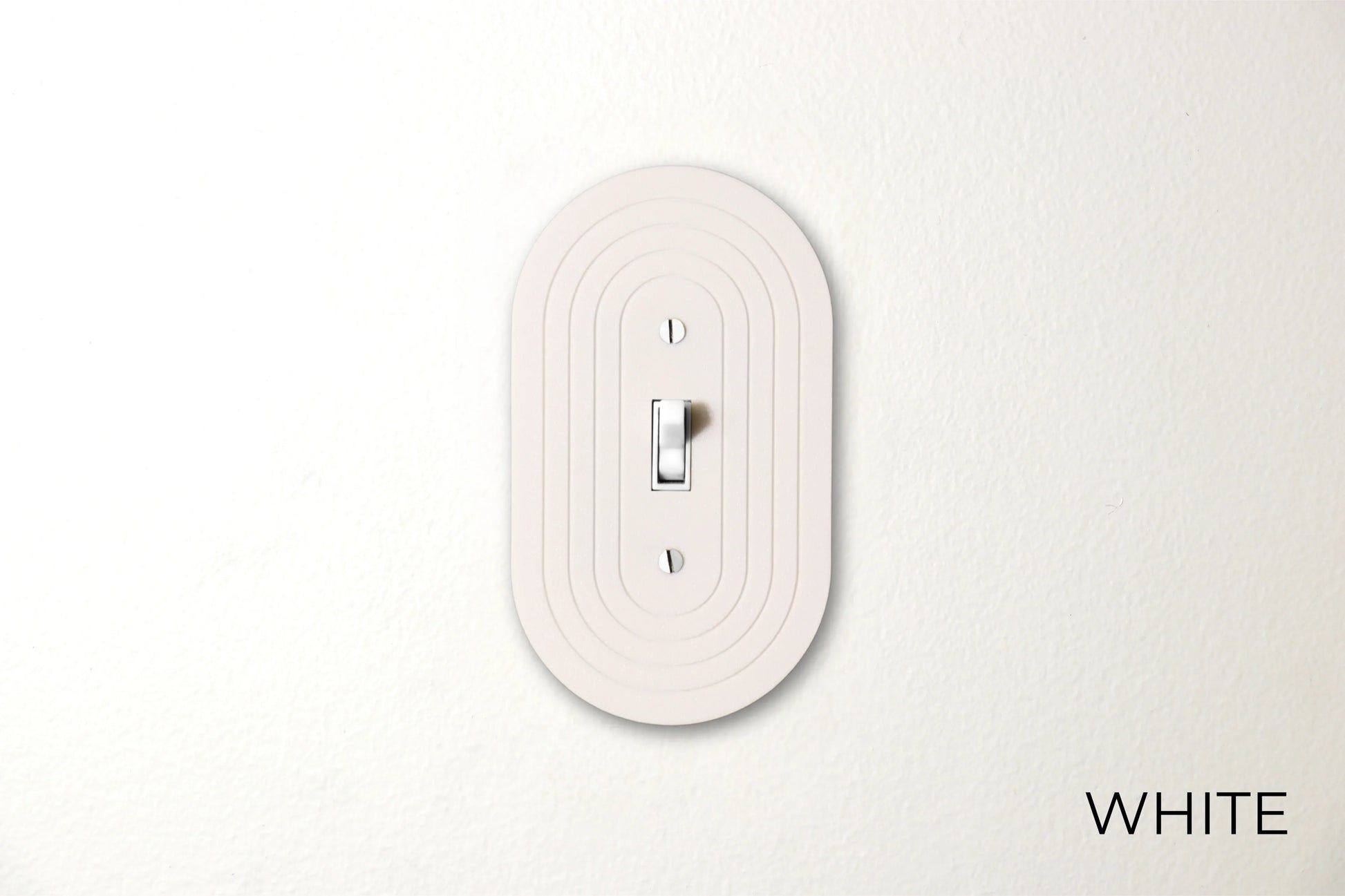 Simple Oval Switch Plate - lellume