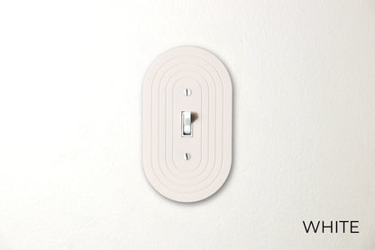 Simple Oval Switch Plate - lellume
