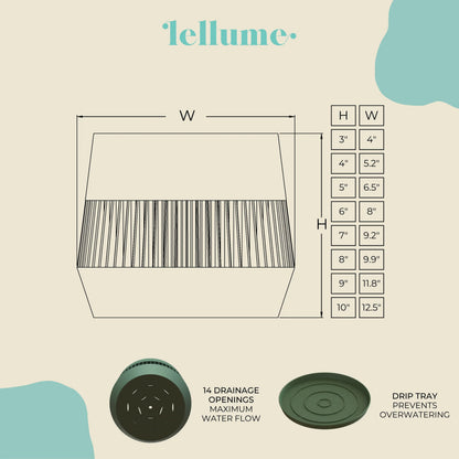 Verde Olive Green Planter - lellume
