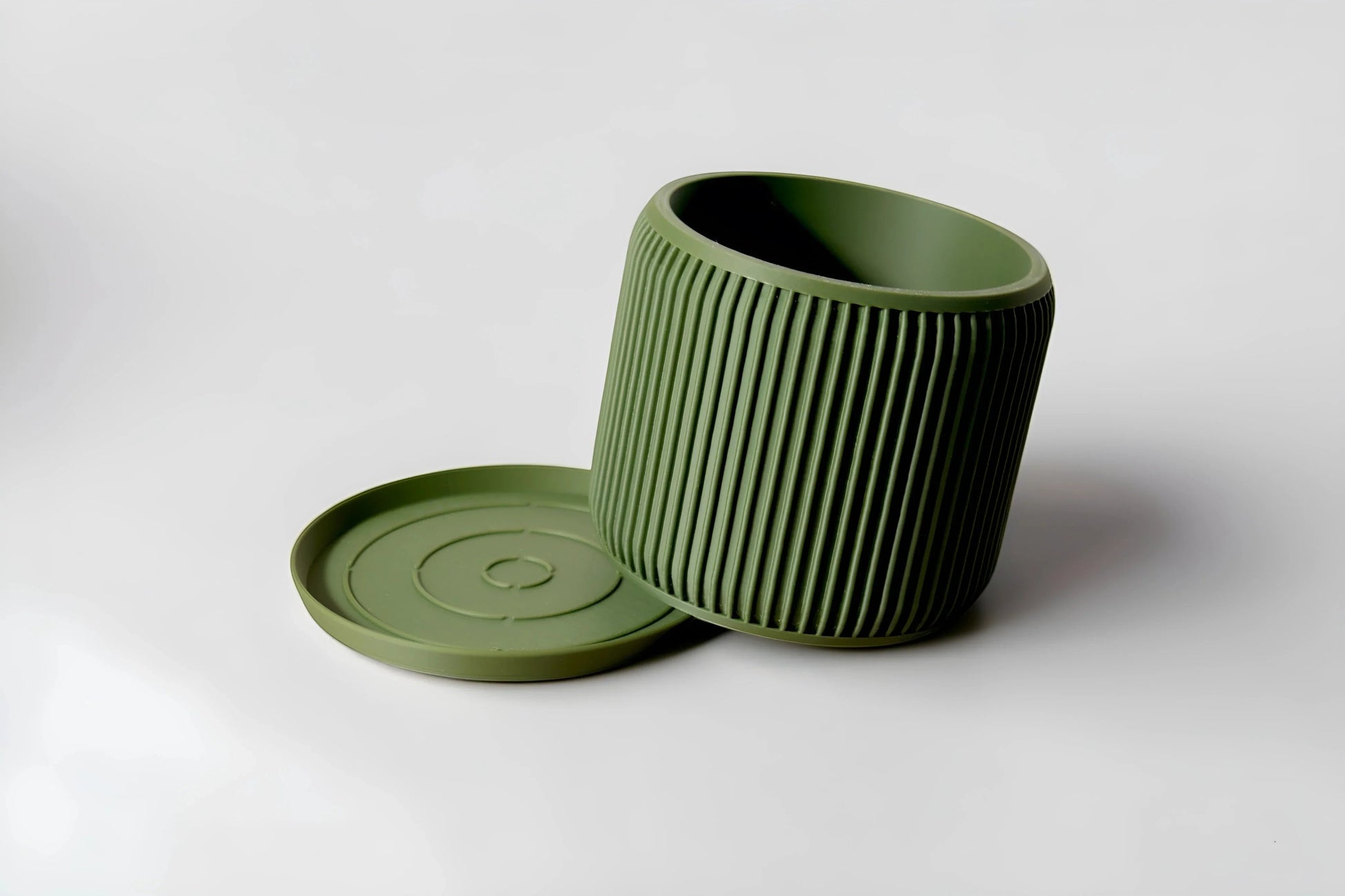 Terra Olive Green Planter - lellume