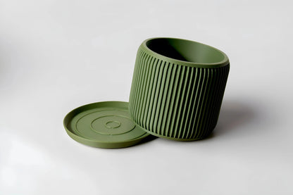 Terra Olive Green Planter - lellume