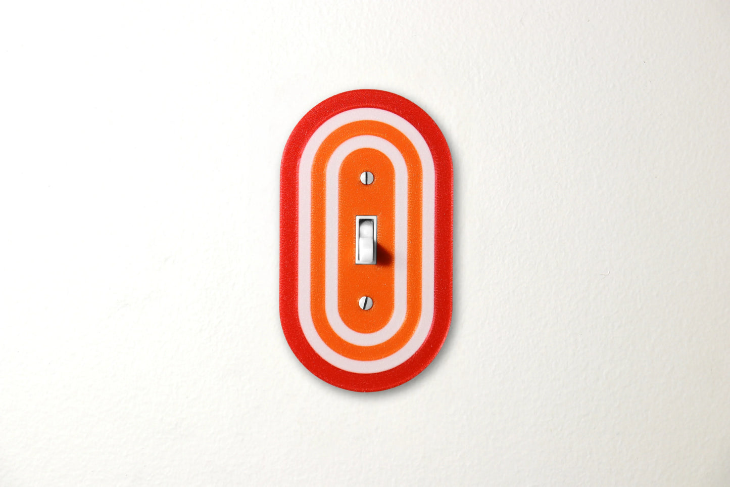 Red Sunset Burst Rainbow Switch Plate - lellume