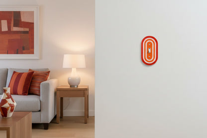 Red Sunset Burst Rainbow Switch Plate