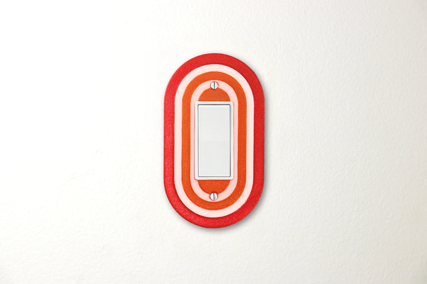 Red Sunset Burst Rainbow Switch Plate - lellume