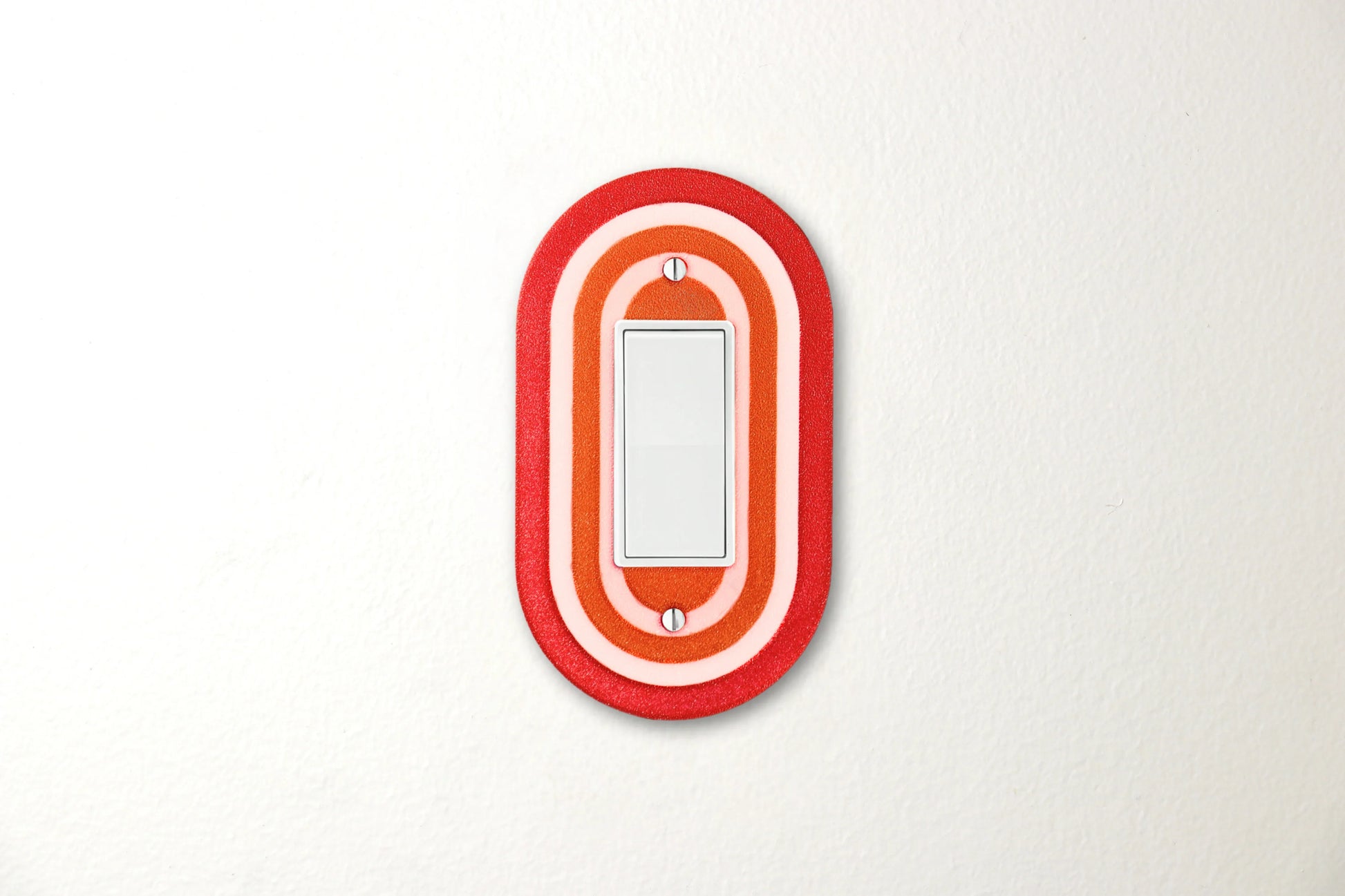 Red Sunset Burst Rainbow Switch Plate - lellume