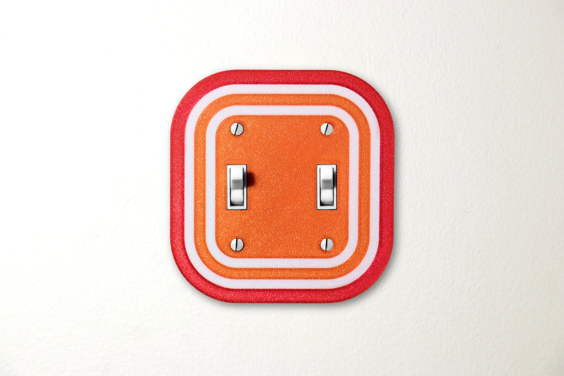 Red Sunset Burst Rainbow Switch Plate - lellume