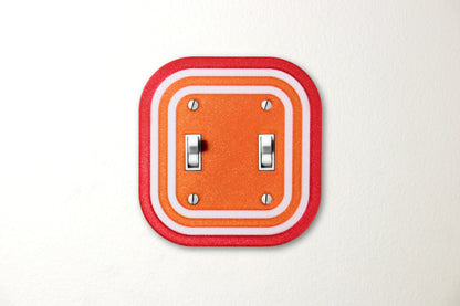 Red Sunset Burst Rainbow Switch Plate - lellume