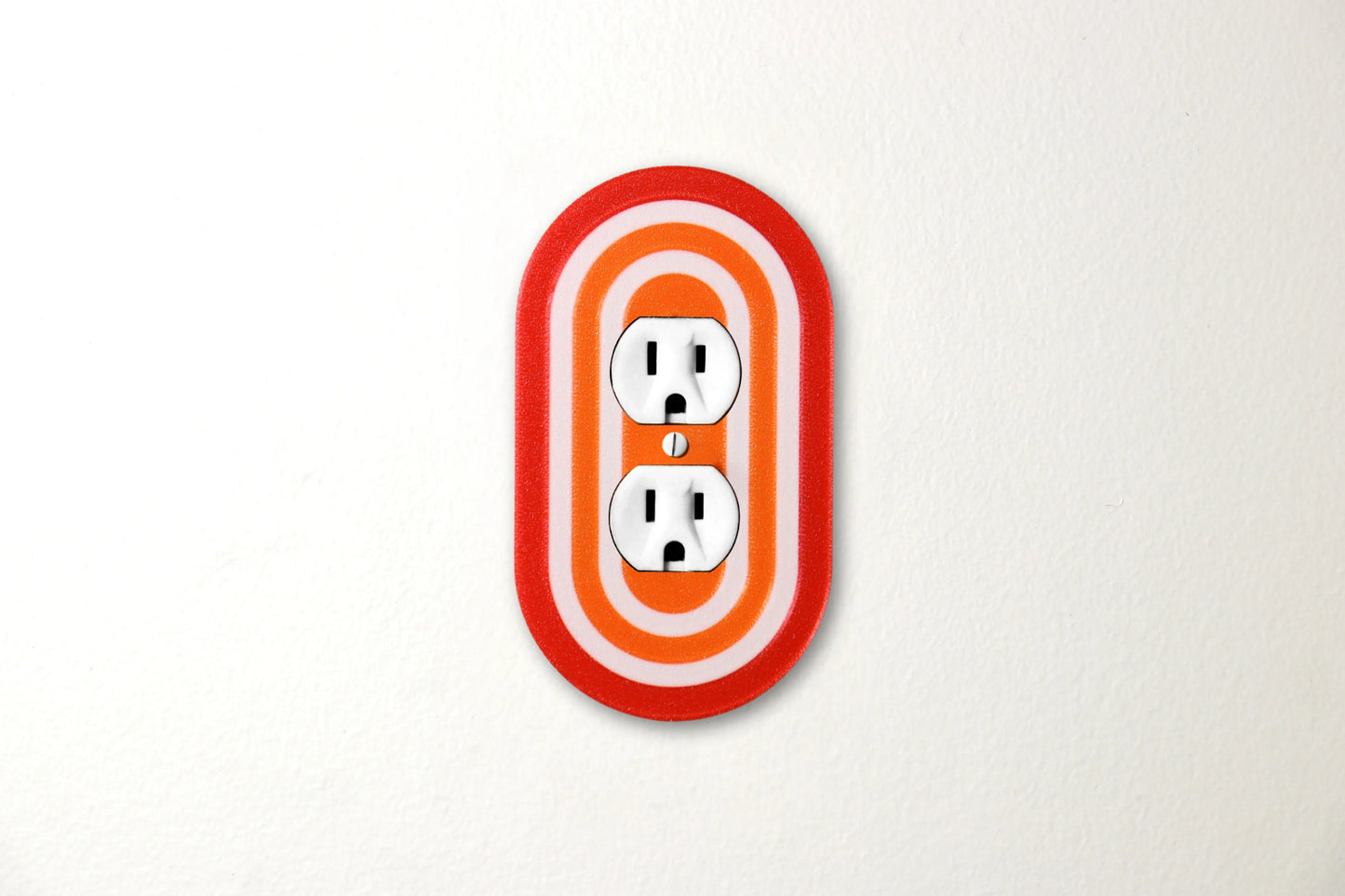 Red Sunset Burst Rainbow Switch Plate - lellume
