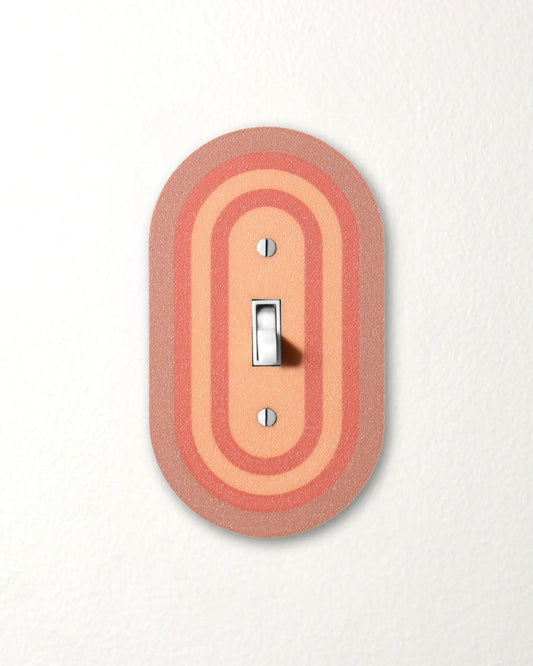 Rustic Ember Rainbow Switch Plate - lellume