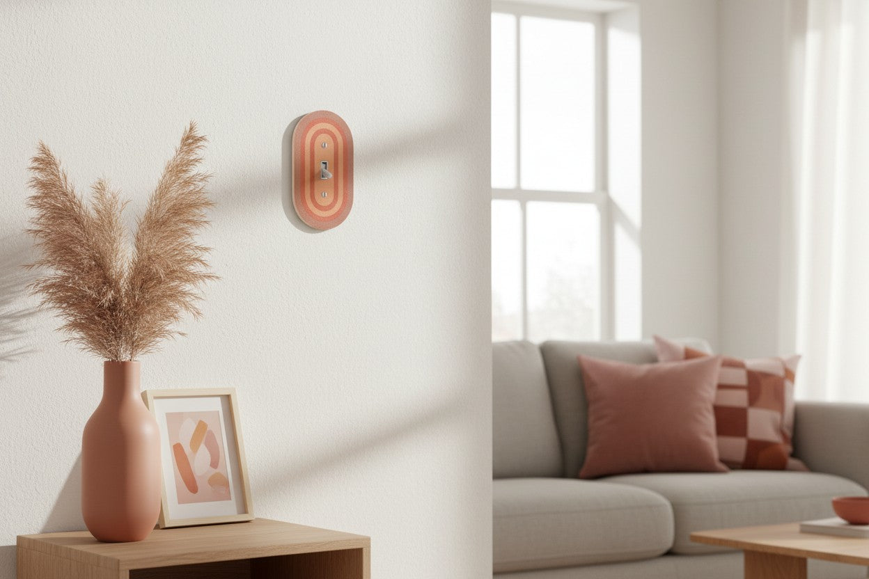 Rustic Ember Rainbow Switch Plate