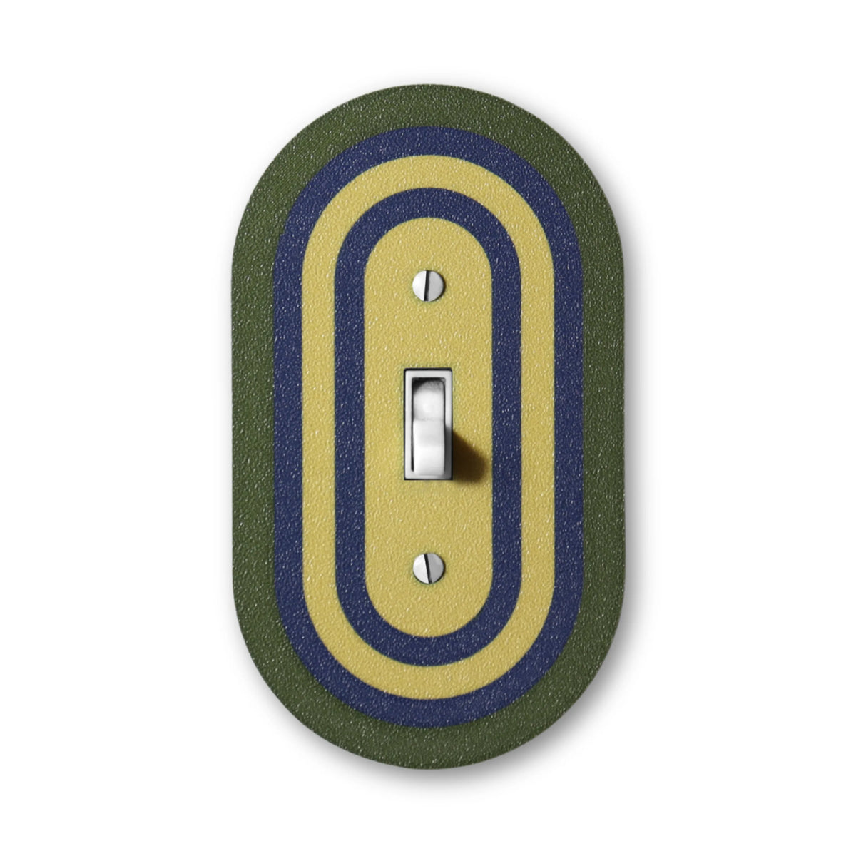 Coastal Olive Rainbow Switch Plate - lellume - Coastal Olive Rainbow Switch Plate - 1-Gang Toggle