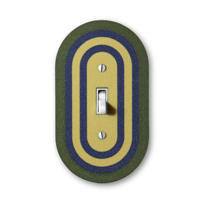 Coastal Olive Rainbow Switch Plate - lellume - Coastal Olive Rainbow Switch Plate - 1-Gang Toggle