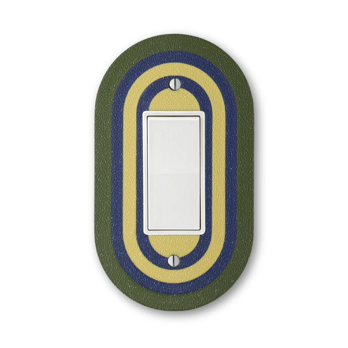 Coastal Olive Rainbow Switch Plate - lellume - Coastal Olive Rainbow Switch Plate - 1-Gang Toggle