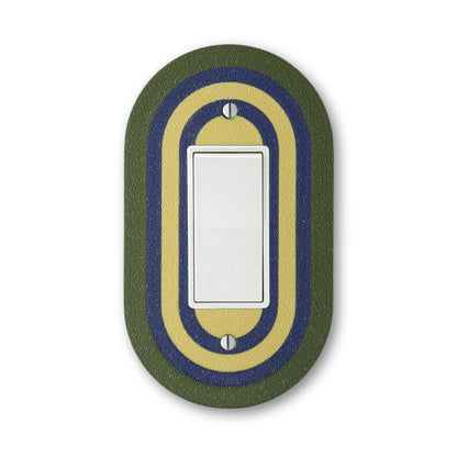 Coastal Olive Rainbow Switch Plate - lellume - Coastal Olive Rainbow Switch Plate - 1-Gang Toggle