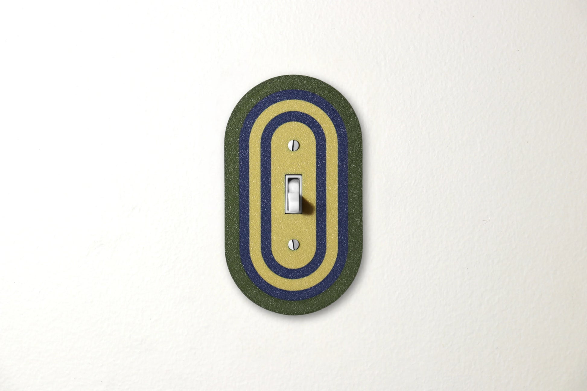 Coastal Olive Rainbow Switch Plate - lellume