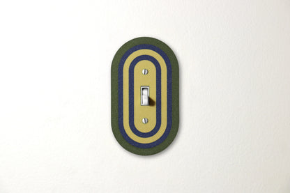 Coastal Olive Rainbow Switch Plate - lellume