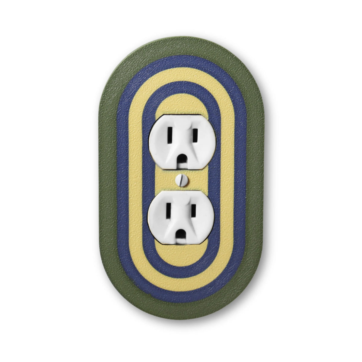 Coastal Olive Rainbow Switch Plate - lellume - Coastal Olive Rainbow Switch Plate - 1-Gang Toggle