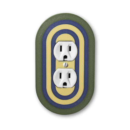 Coastal Olive Rainbow Switch Plate - lellume - Coastal Olive Rainbow Switch Plate - 1-Gang Toggle