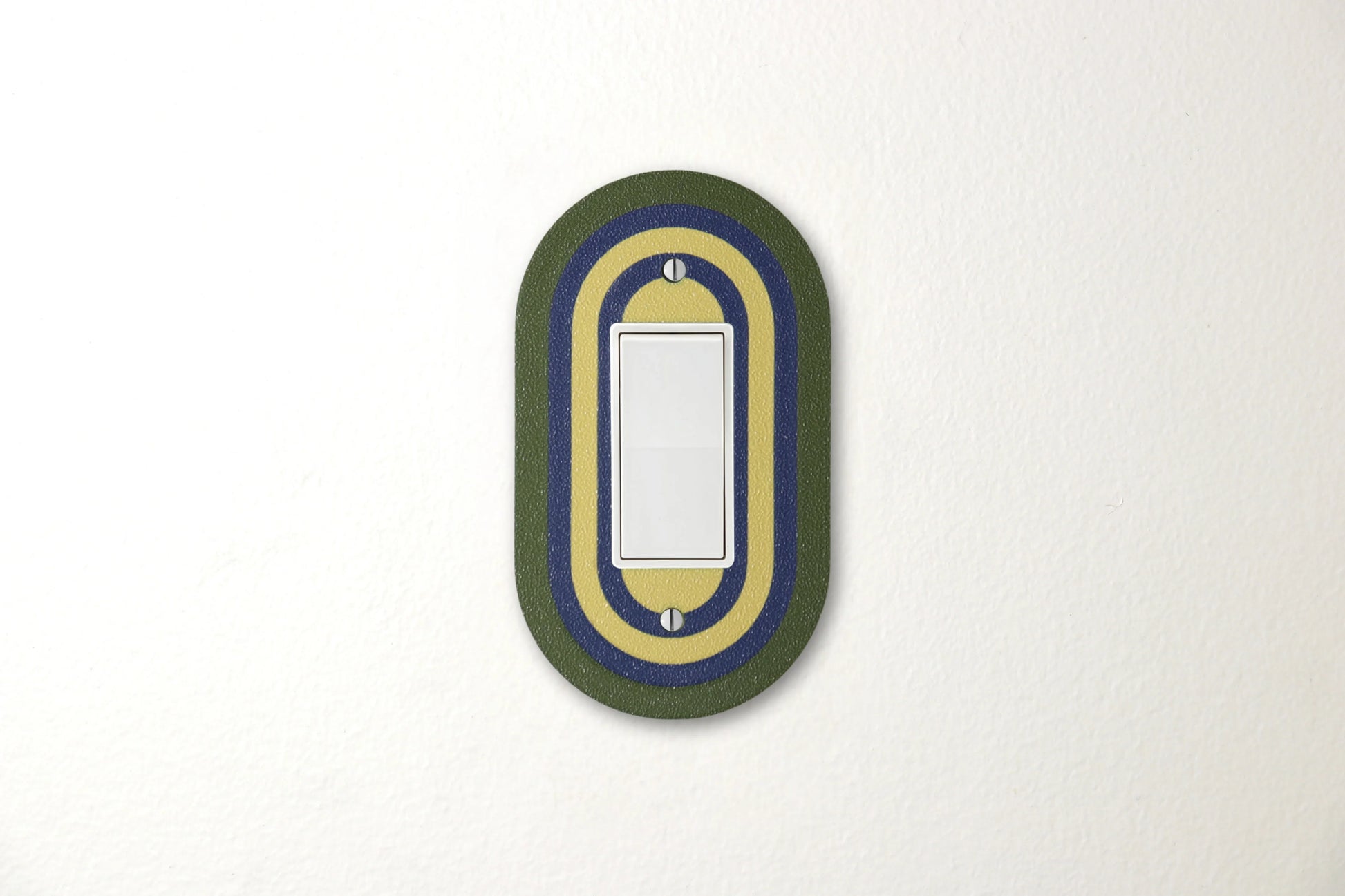 Coastal Olive Rainbow Switch Plate - lellume