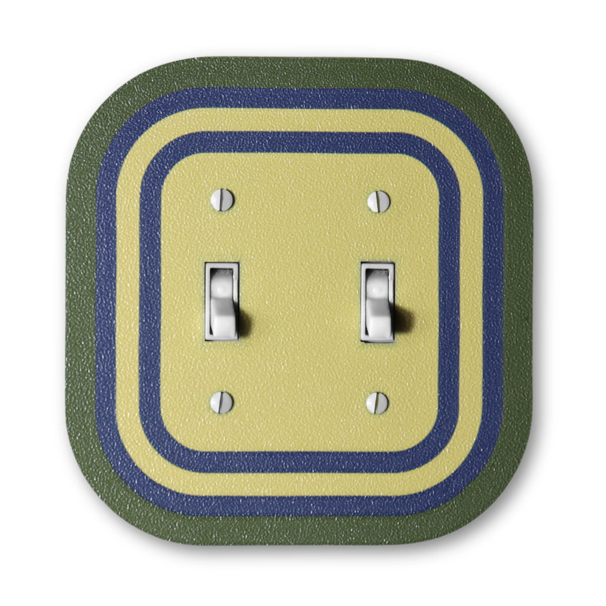Coastal Olive Rainbow Switch Plate - lellume - Coastal Olive Rainbow Switch Plate - 1-Gang Toggle
