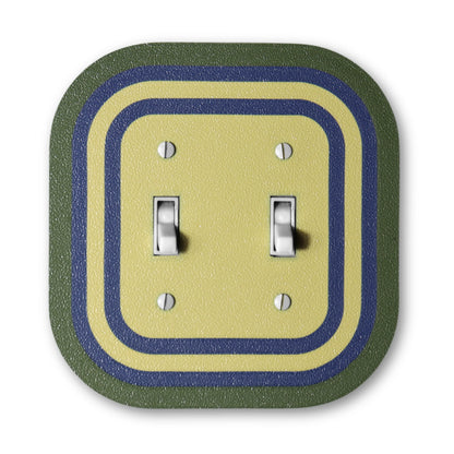 Coastal Olive Rainbow Switch Plate - lellume - Coastal Olive Rainbow Switch Plate - 1-Gang Toggle
