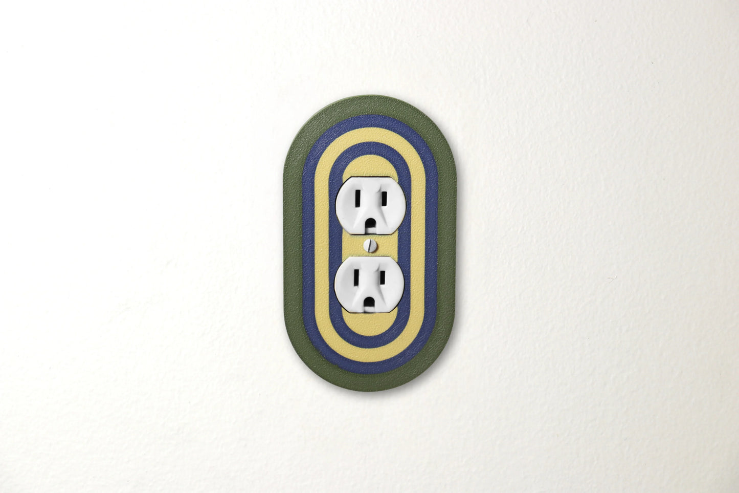 Coastal Olive Rainbow Switch Plate - lellume