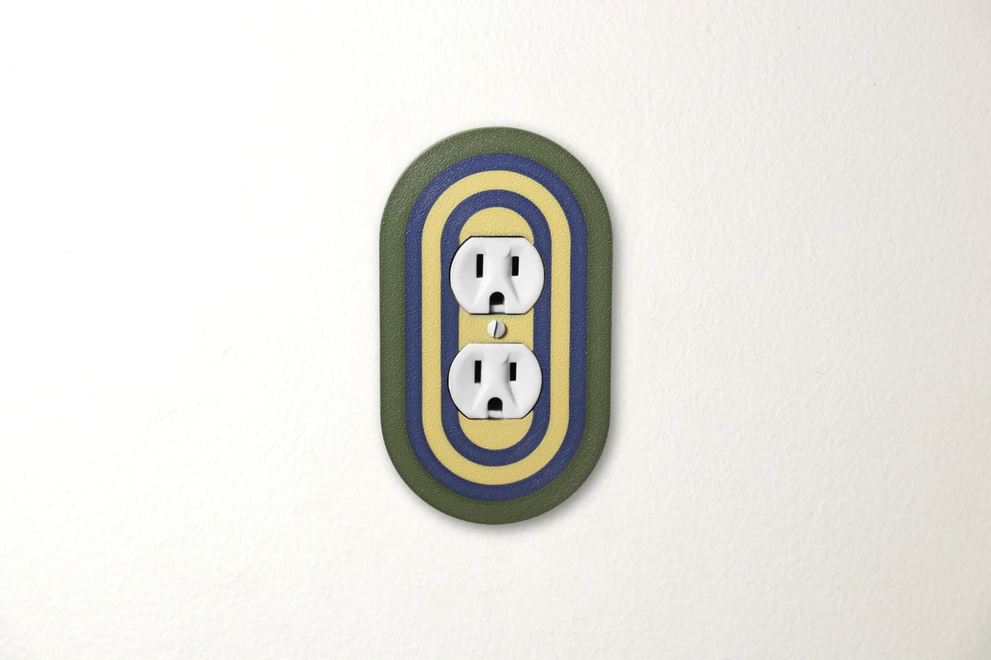 Coastal Olive Rainbow Switch Plate - lellume