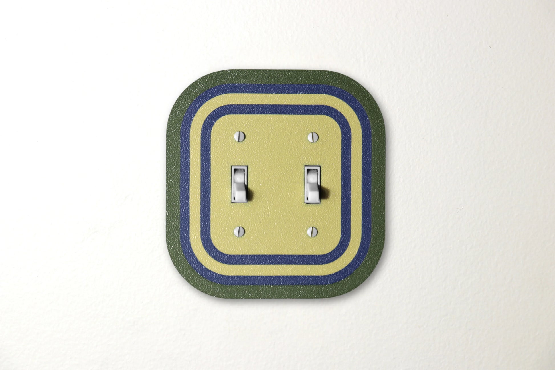 Coastal Olive Rainbow Switch Plate - lellume