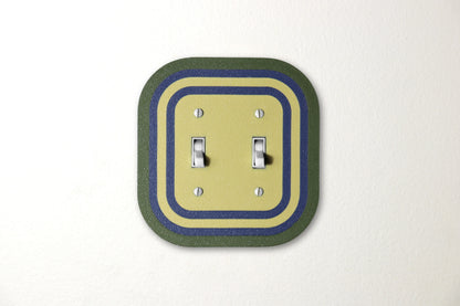 Coastal Olive Rainbow Switch Plate - lellume